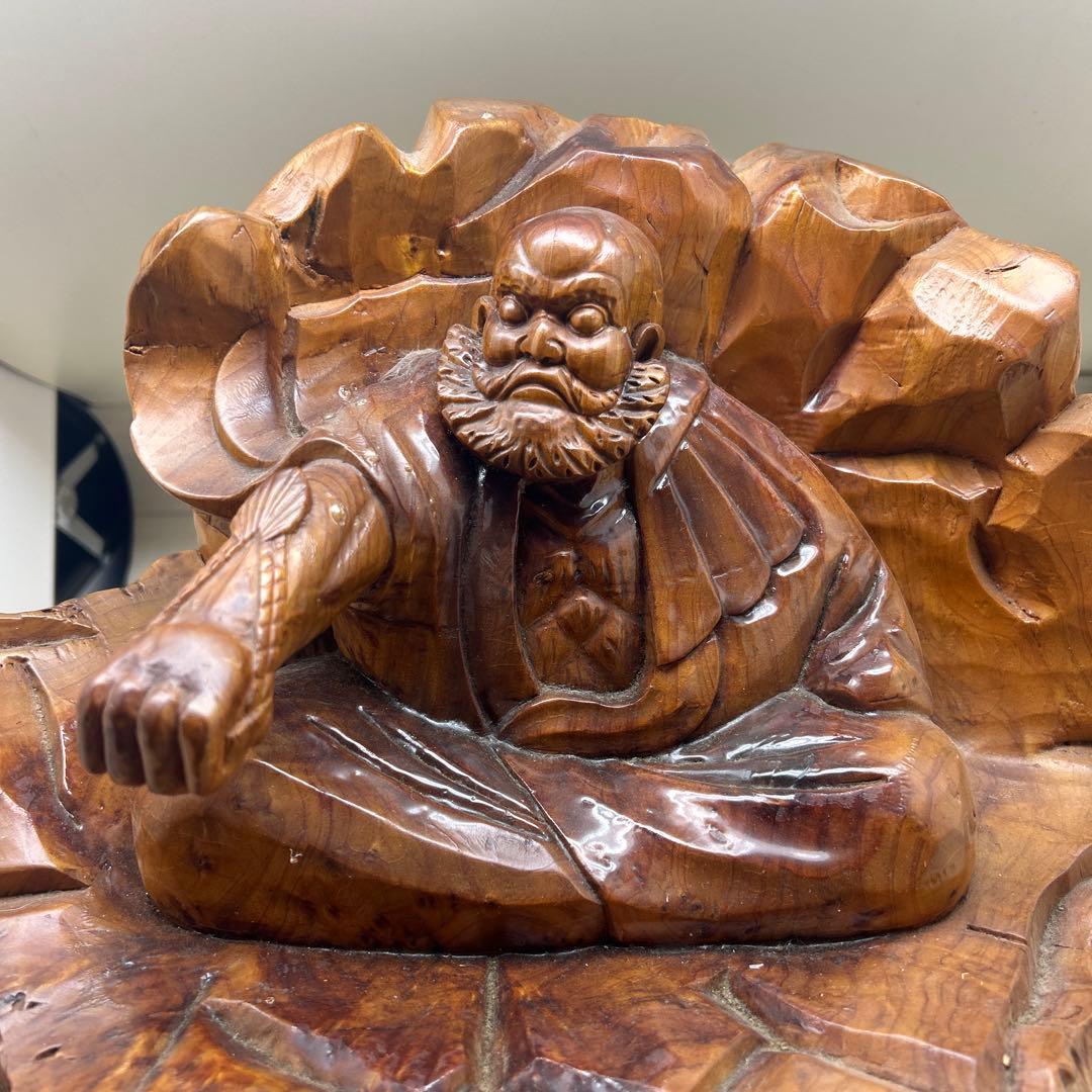 木製 仏像 彫刻 自然木 琢磨大使 一木作り 希少