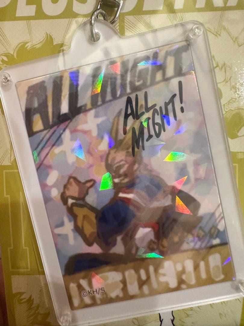 僕のヒーローアカデミア オールマイトのサイン入りキーホルダー