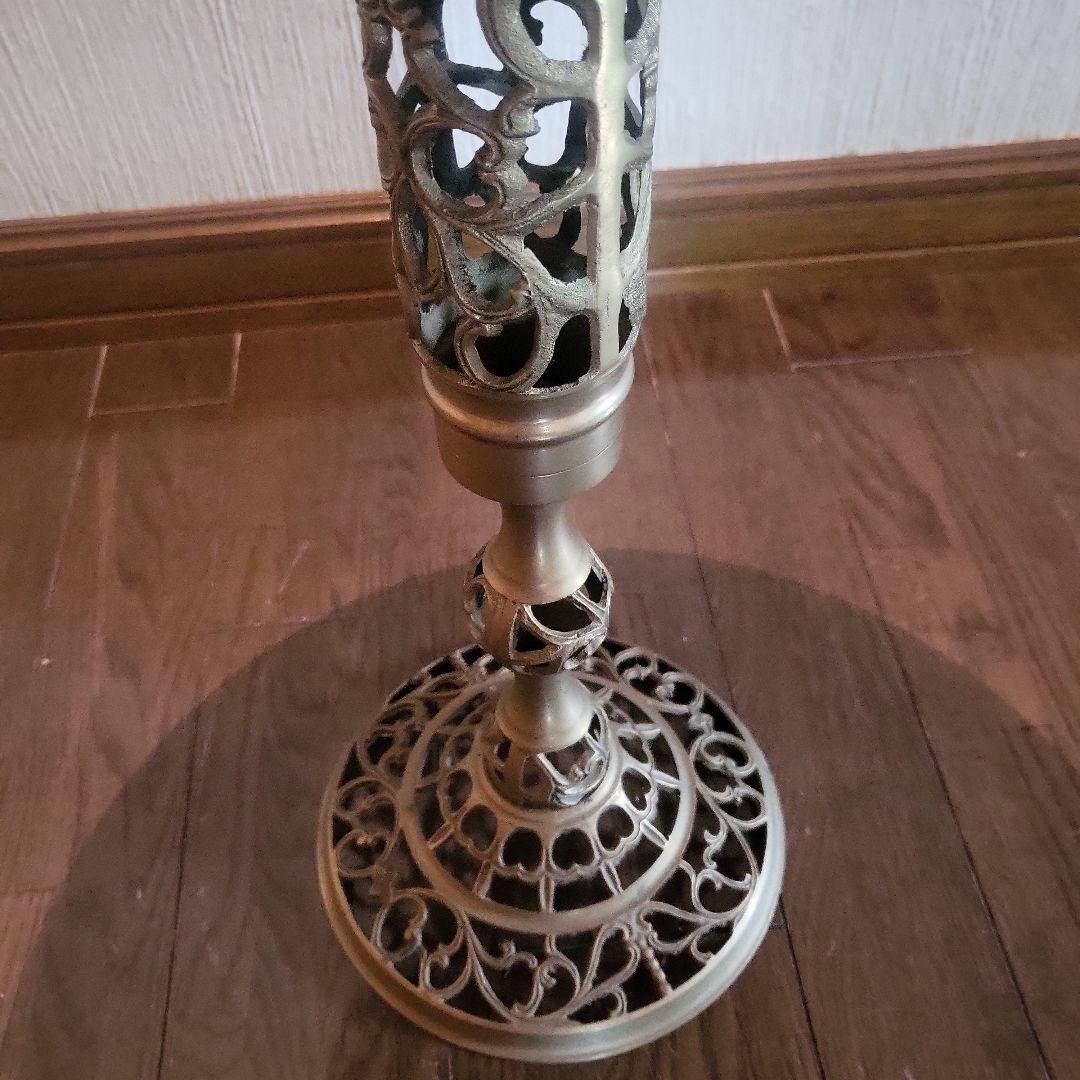 アンティーク　大理石風　円形テーブル