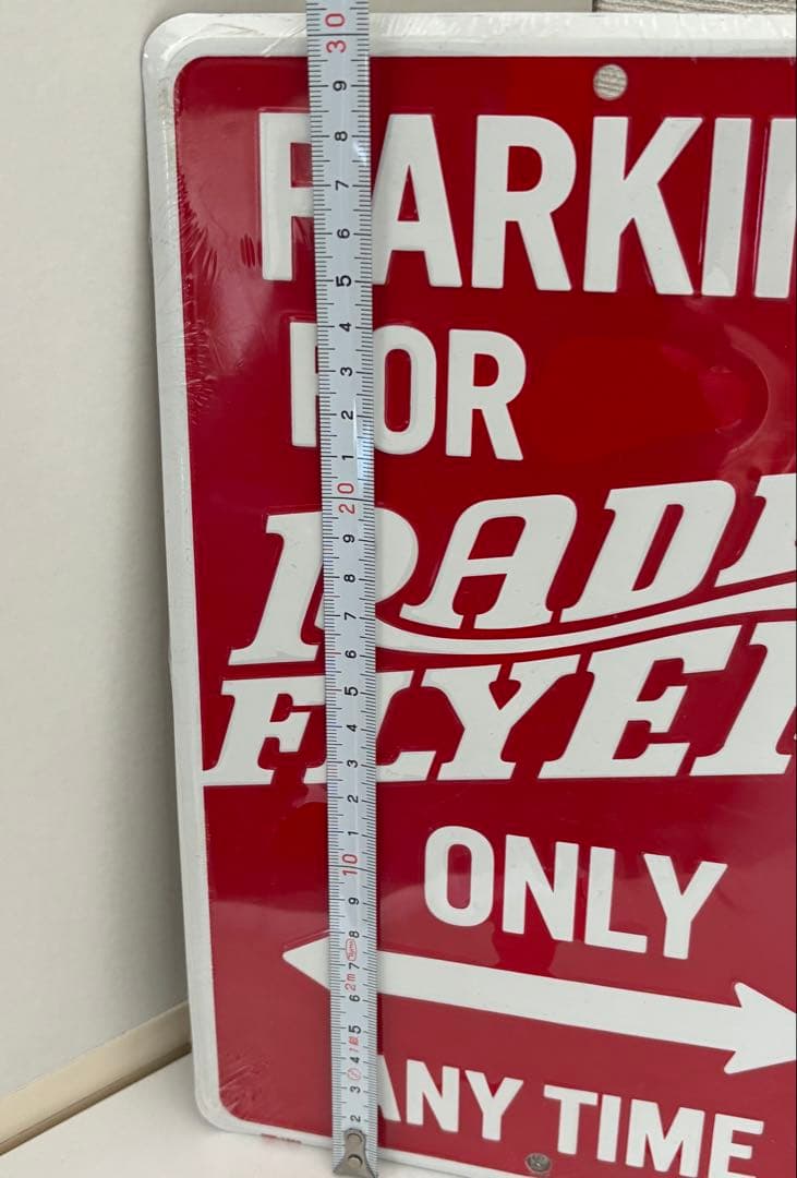 ラジオフライヤー/ブリキ/看板/パーキング/サイン/アメリカ/雑貨/未使用/レア