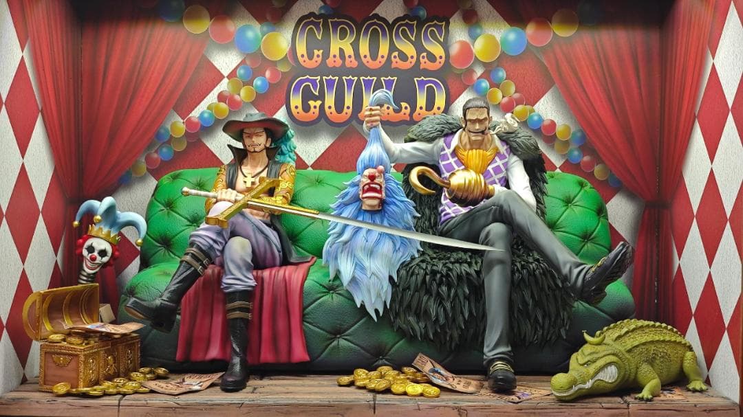 ワンピース クロスギルド ミホーク クロコダイル フィギュア ガレージキット