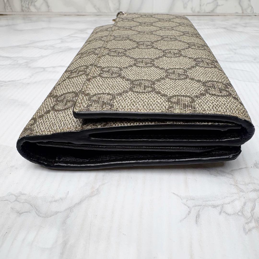 06 GUCCI 長財布 PVC 二つ折り財布 GGスプリーム uk6