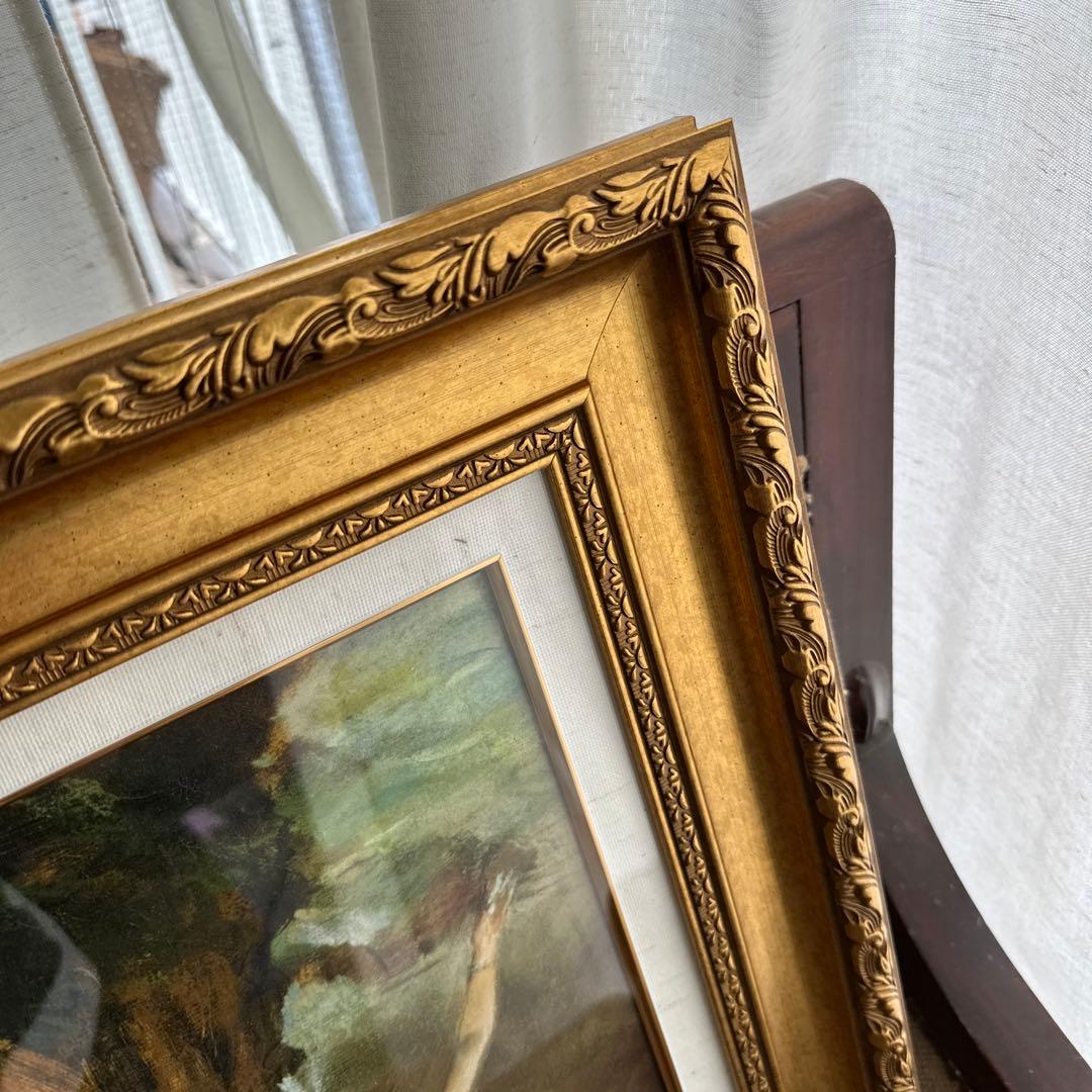 ドガ　バレリーナ油彩額縁