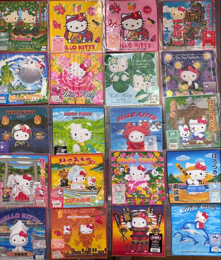 ハローキティご当地プチタオル 140枚 まとめ売り