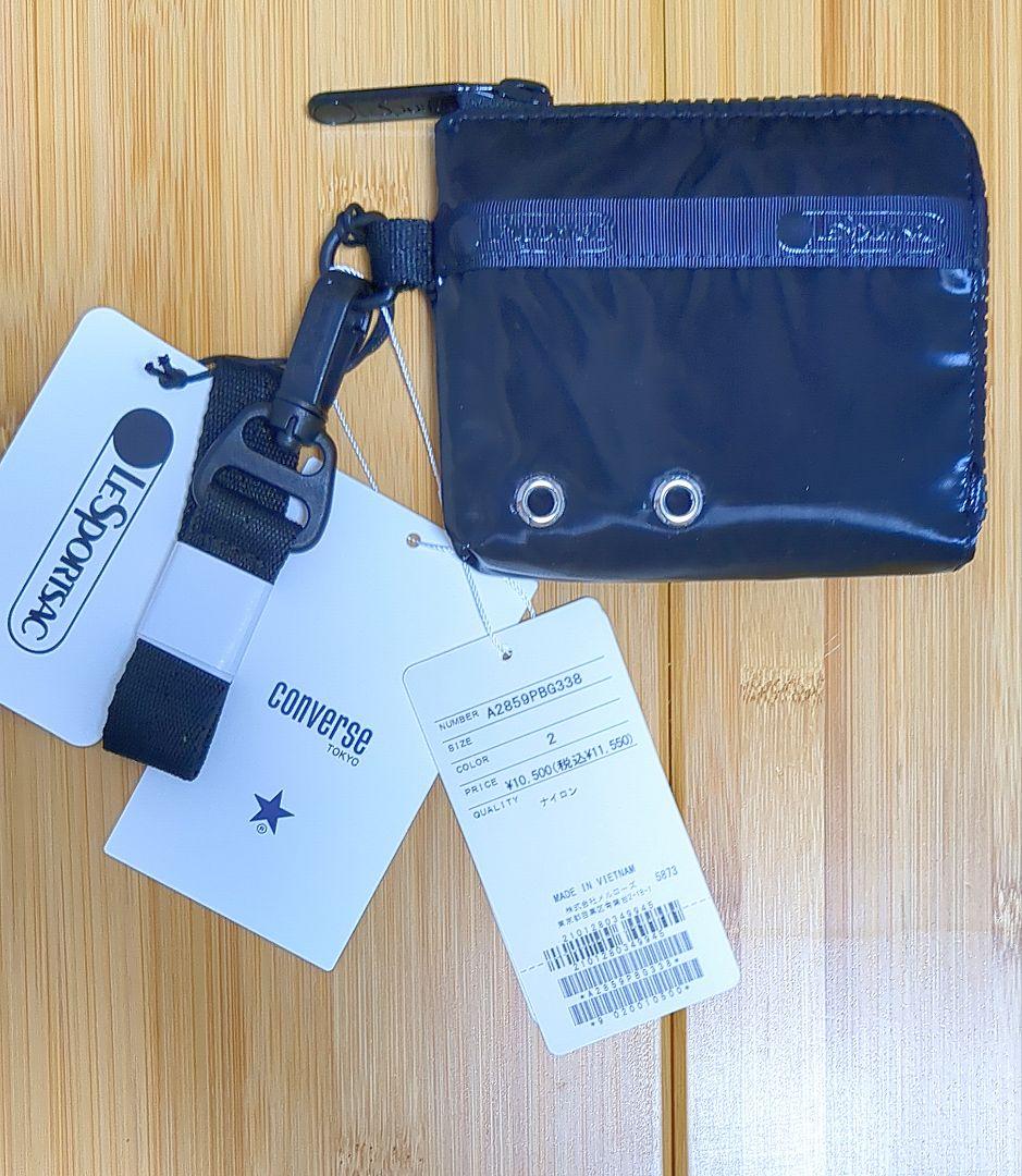 新品 レスポートサック SLIM WALLET STRAP ブラック