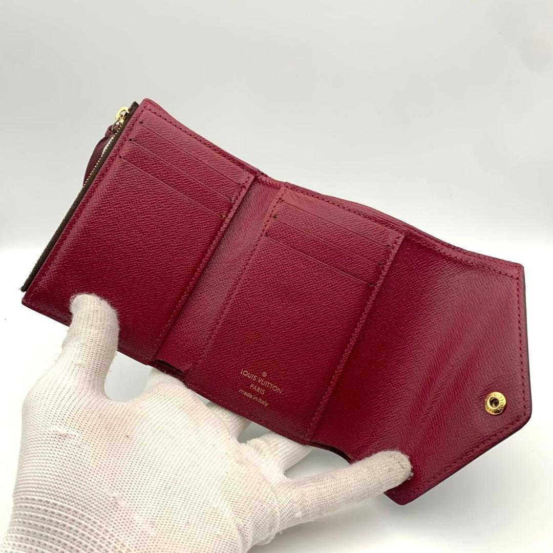 鑑定済み ルイヴィトン ポルトフォイユ ヴィクトリーヌ 財布 コンパクト 小型