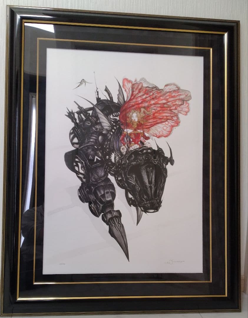 天野喜孝　版画　アーマーⅡ　ファイナルファンタジー　ティナ