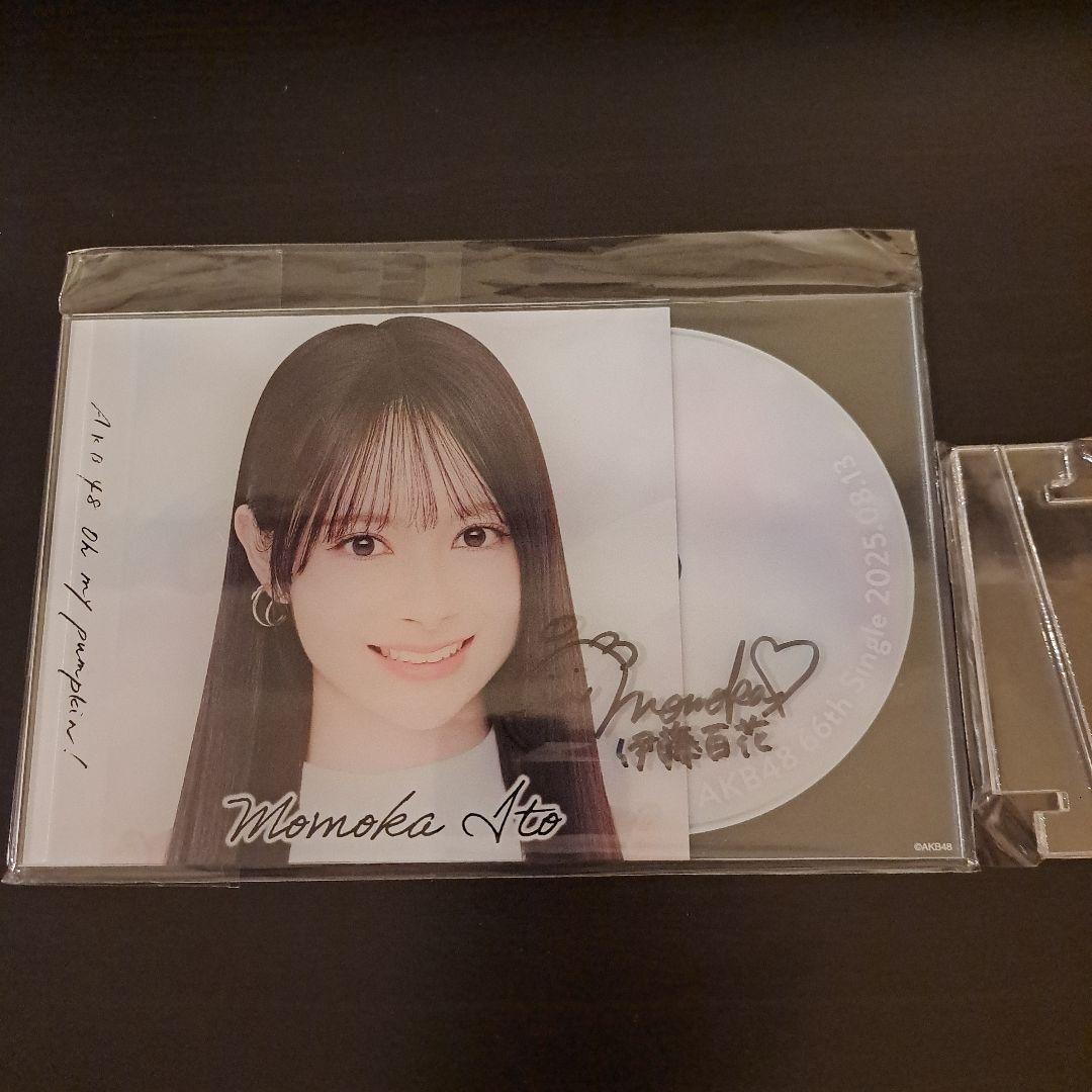 AKB48 SPECIALくじ 直筆サイン ソロジャケ風アクリルパネル 伊藤百花