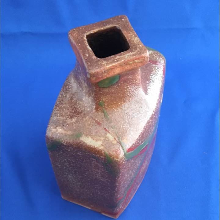 河井博次 流し掛扁壷