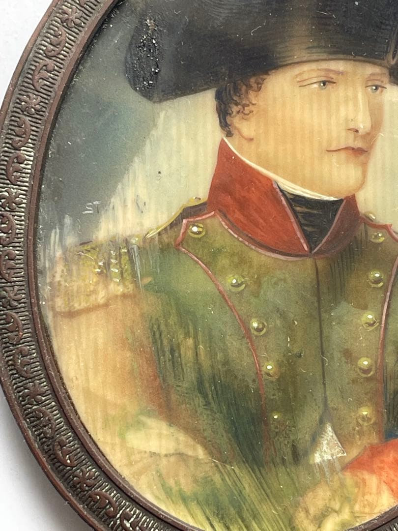 アンティーク ナポレオン ミニチュア絵画