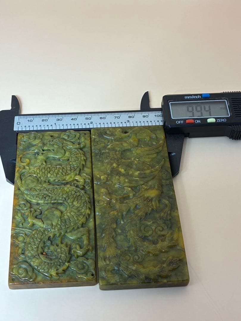 中国骨董 天然高古玉 天然玉石 龍鳳玉符文鎮高古玉 貴重 時代物文房具 希少レア