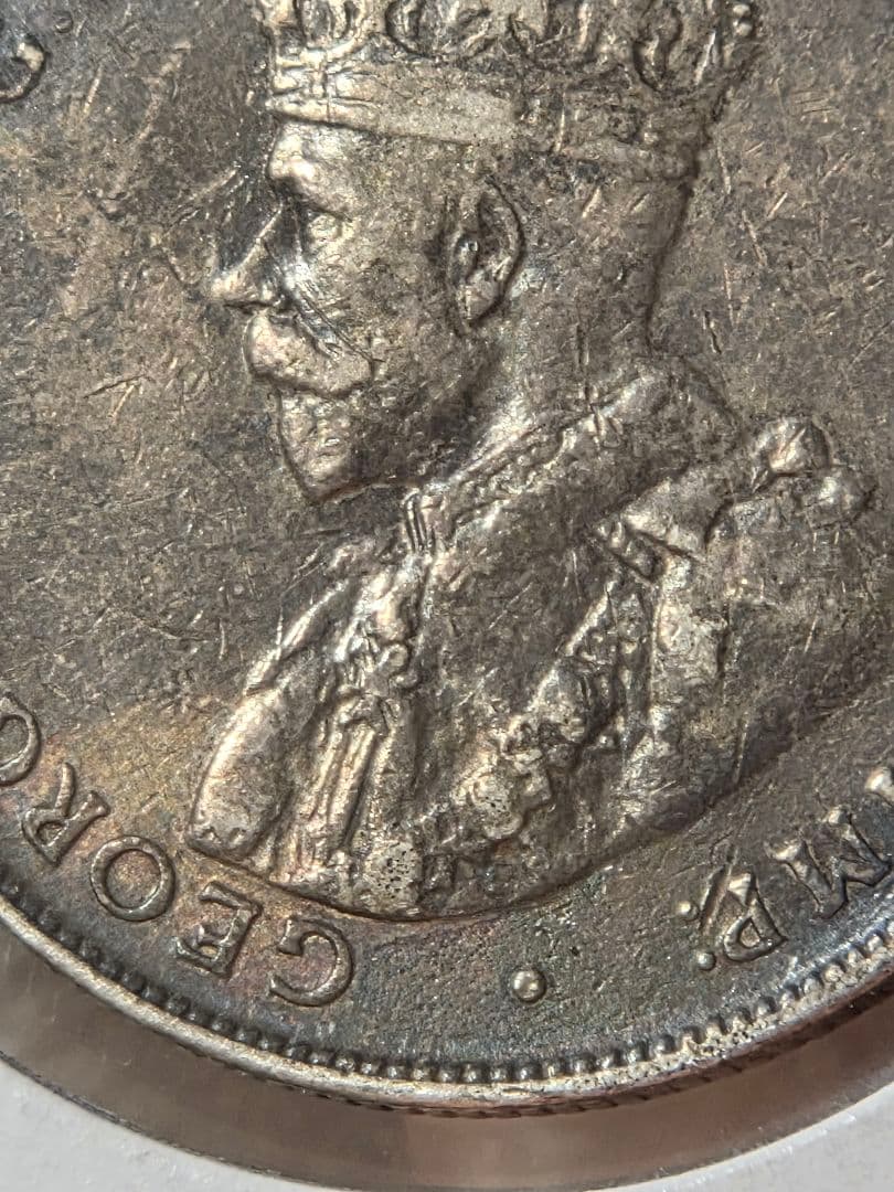 (稀少年号)オーストラリア連邦　ジョージ５世　1フローリン銀貨　1919 M