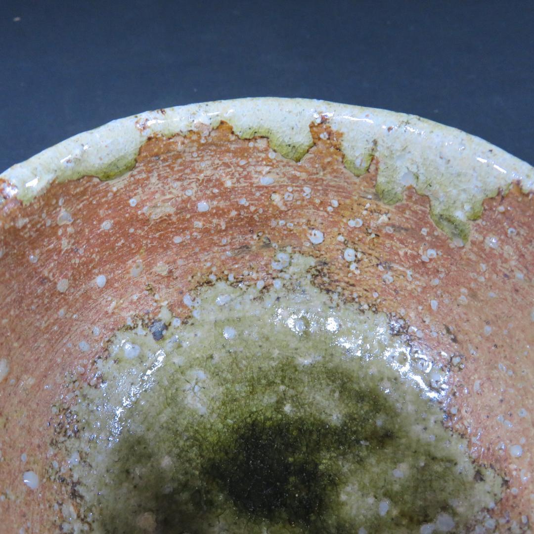 萩焼 水尾峰雪 抹茶碗 茶器 茶道具 木箱 共箱 素朴 荒々しい