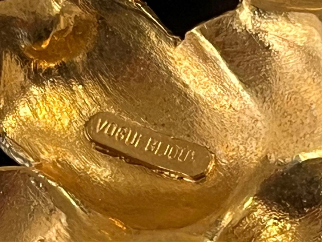 超希少！タグ付 VOGUE BIJOUX ヴィンテージ ブローチ8589