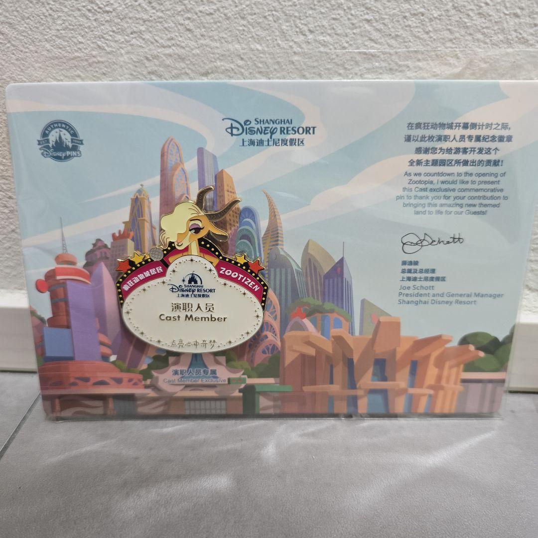 上海ディズニーリゾート キャスト限定 ピンバッジ
