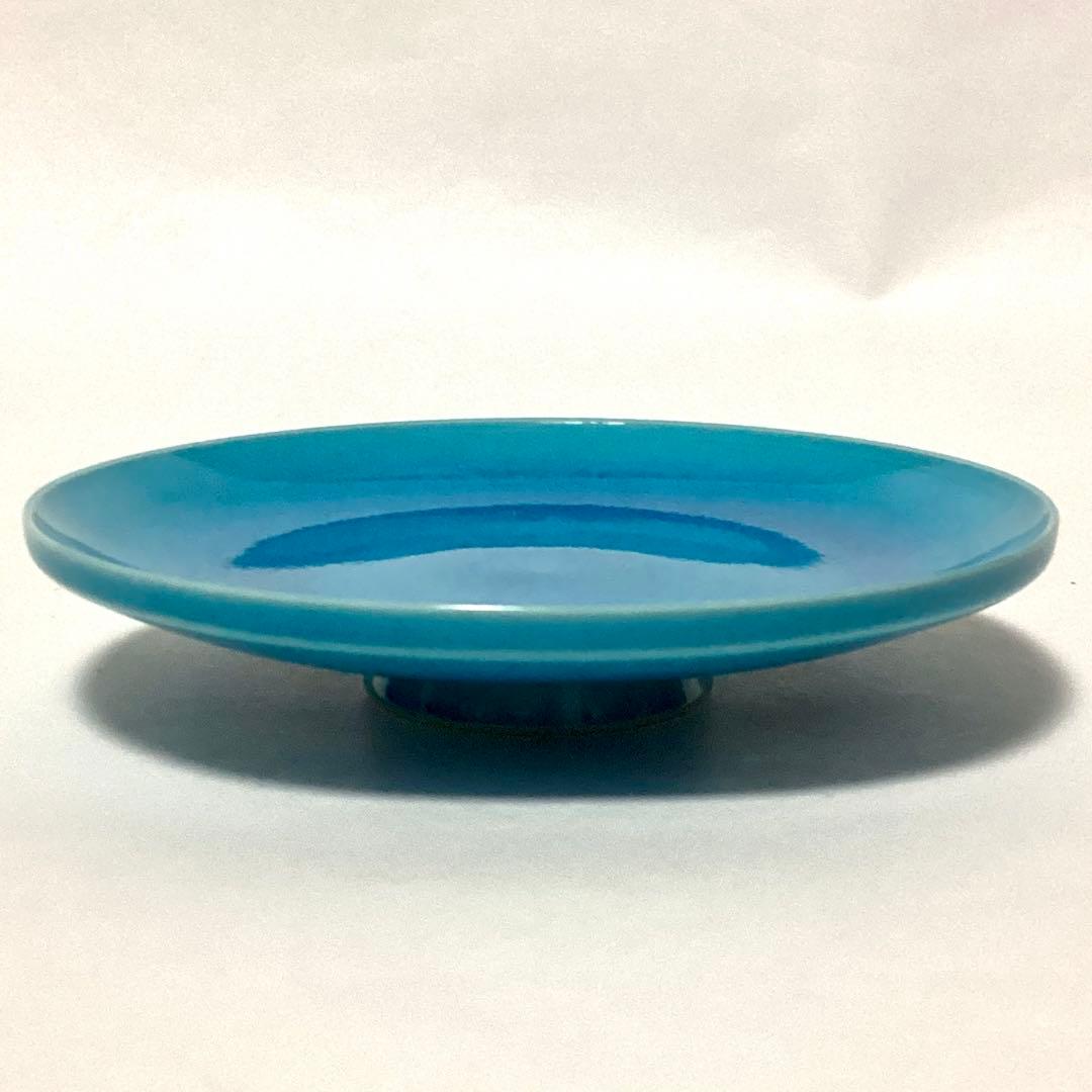 【極美品】中村翠嵐　浅黄交趾　とても美しい盃　コレクションにどうぞ！　鑑定済