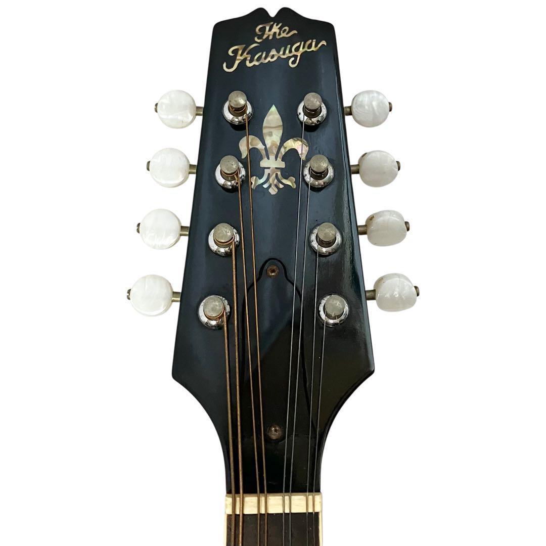 フラット マンドリン M-30 ケース付 8弦 ヴィンテージ 春日楽器