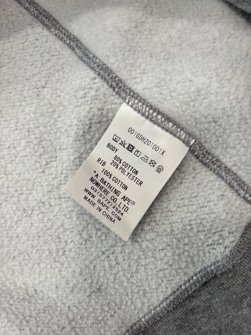 A BATHING APE パーカー グレー