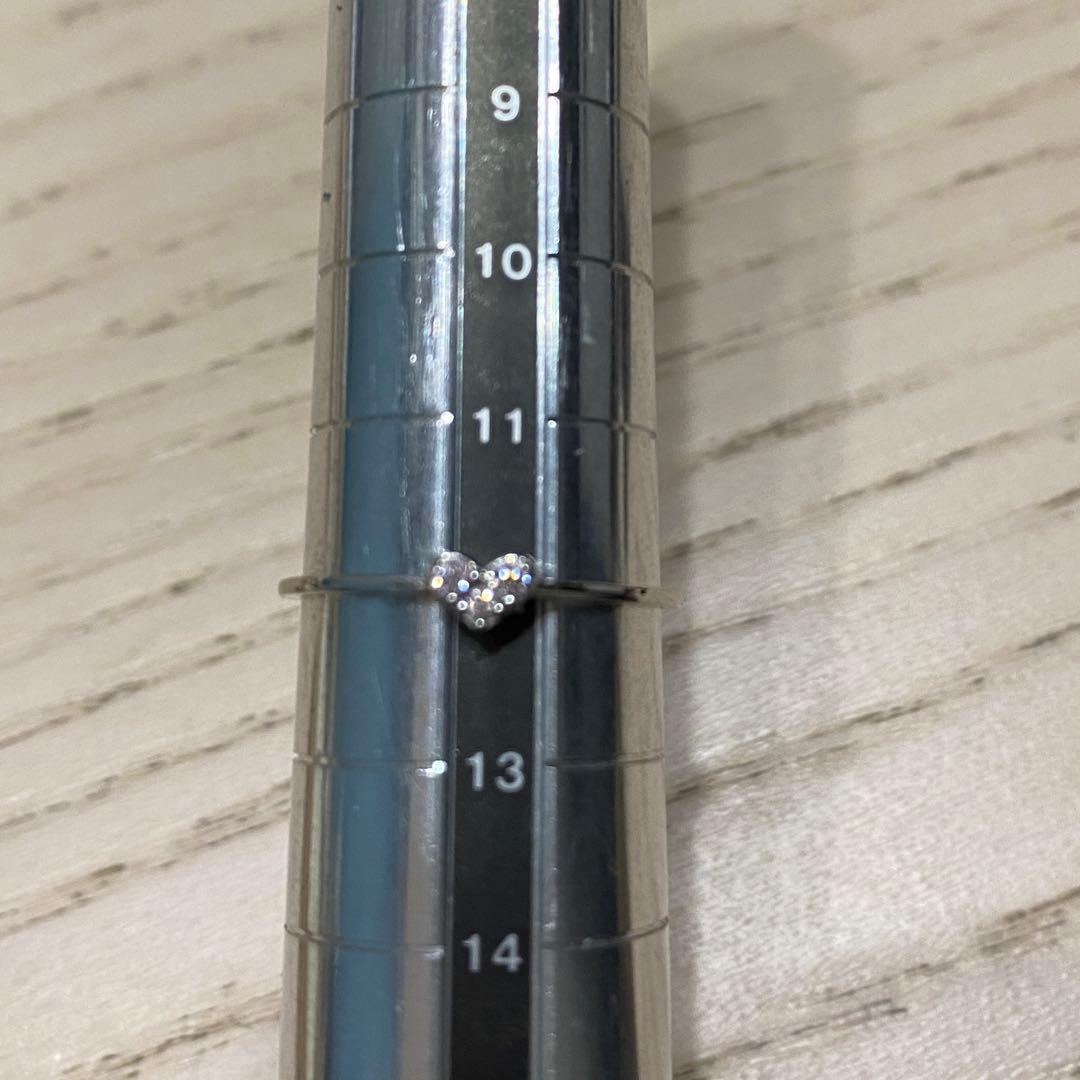 し*ん様 天然ピンクダイヤモンド　指輪　ハートリング