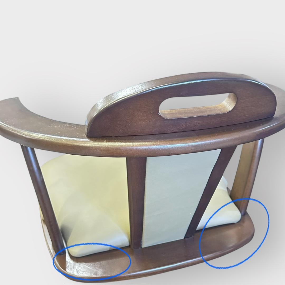 【新品・未使用】　 回転チェアー　ダイニング椅子　イス　２脚セット 肘あて付き