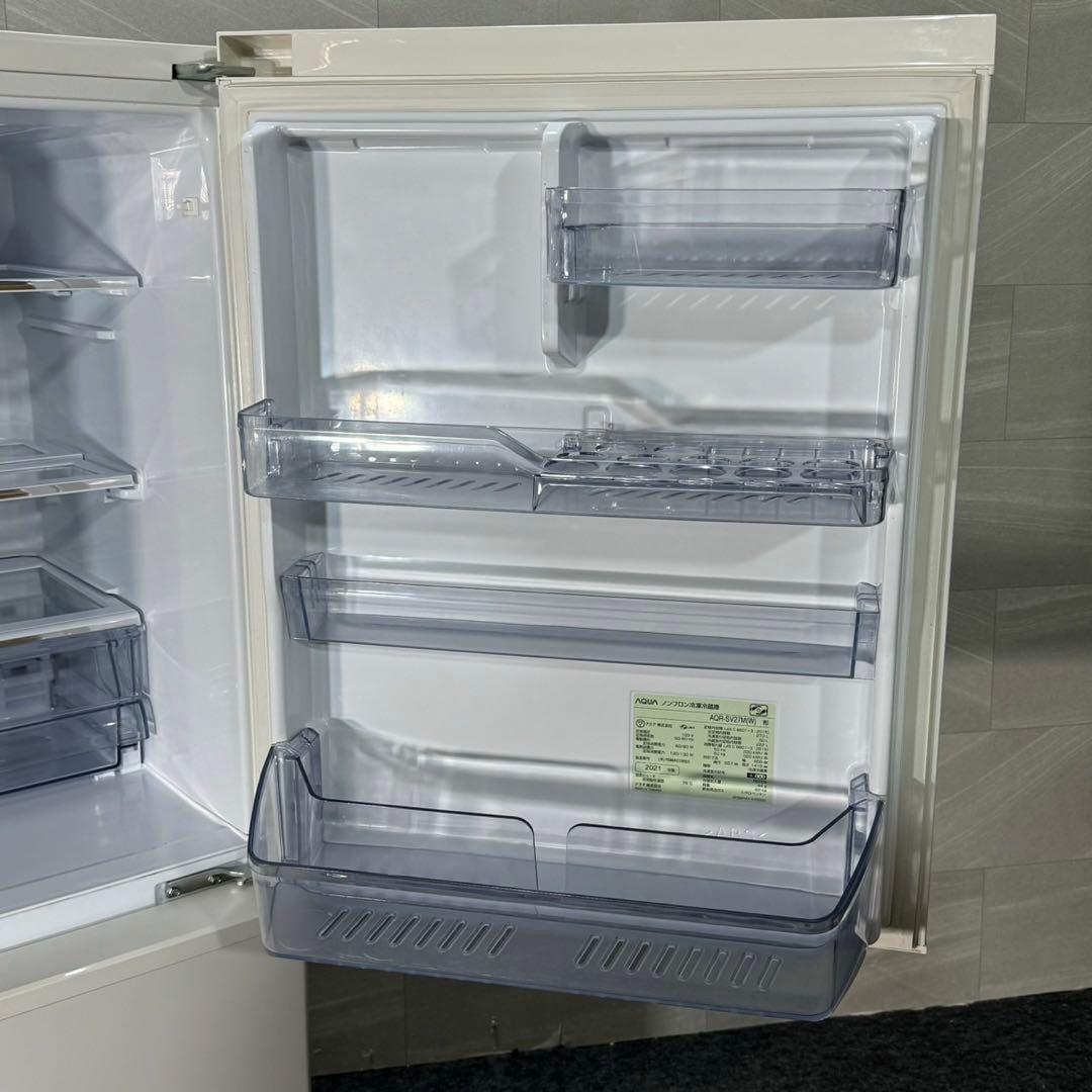 AQUA 冷蔵庫 272L 3ドア 高年式 2021年 自動製氷 d3105