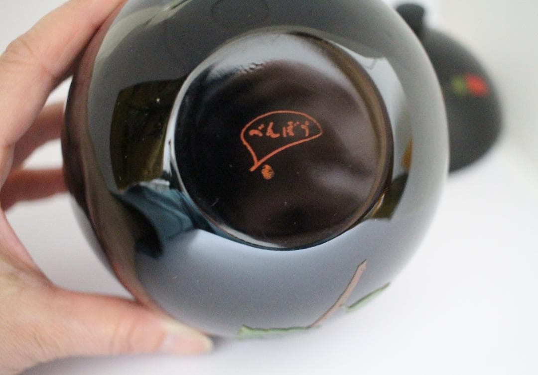 琉球漆器 紅房（べんぼう） ハイビスカス柄