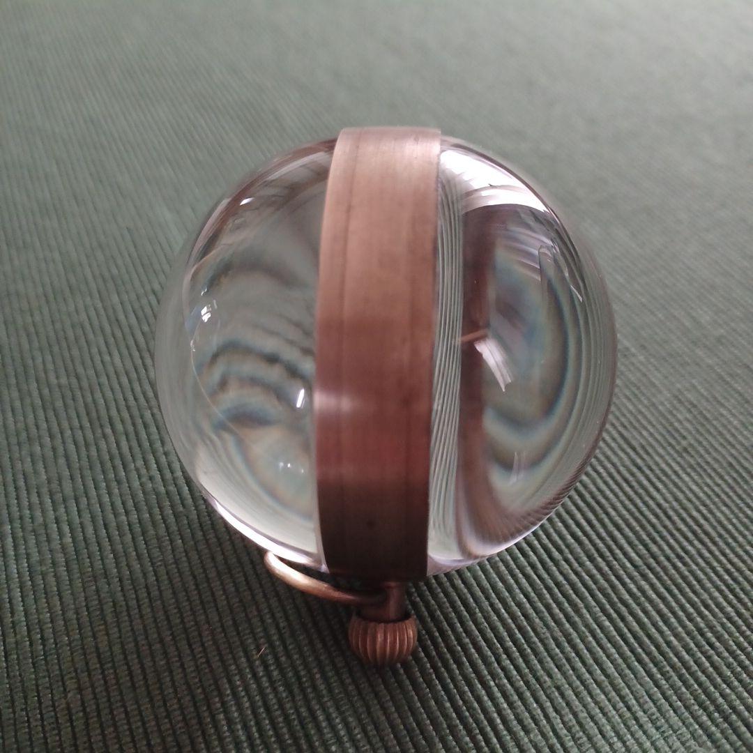 OMEGA オメガ 手巻き アンティーク 球体時計 クリスタル 置時計 稼動品