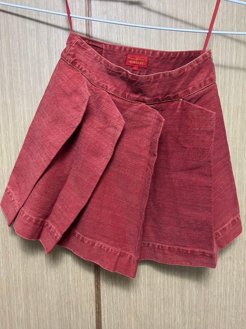 Vivienne Westwood 変形プリーツデニムスカート