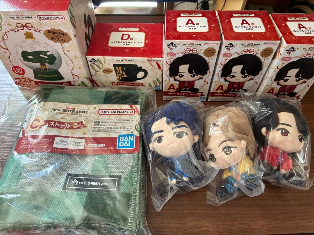 ミセス　 一番くじ　A賞 ぬいぐるみマスコット 全3種　コンプ　マグカップ　1種