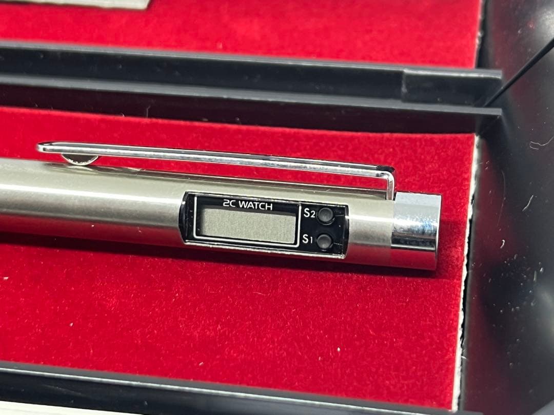 蝕刻 ゼブラ シャーボ 2Cウォッチ 2色ボールペン 時計付き　2本セット　廃盤