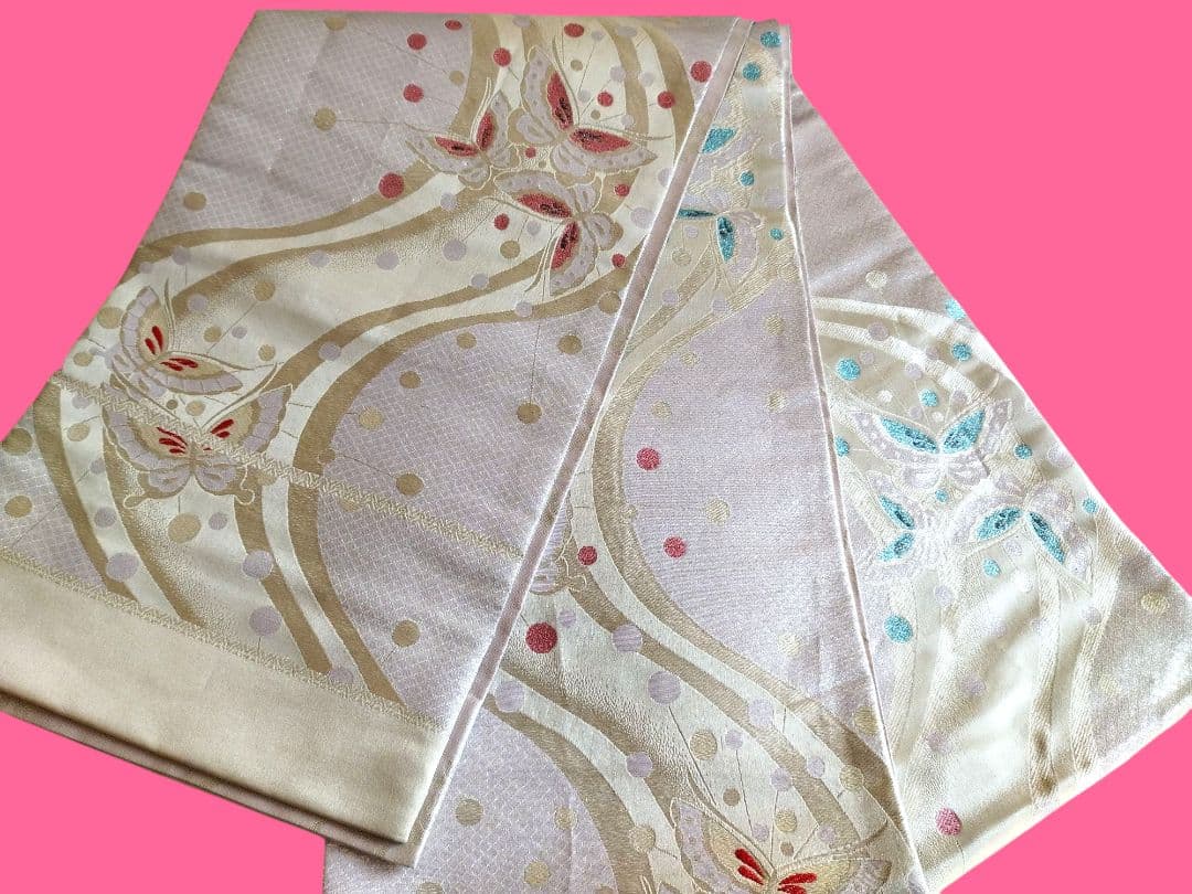 子供　ジュニア用の袋帯☆正絹