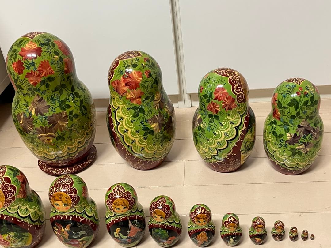 マトリョーシカ　ロシア　15体