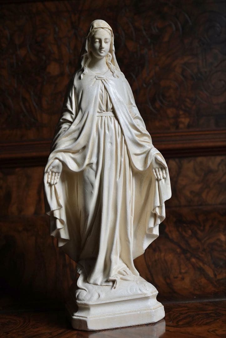 ◎フランスアンティーク　1920年頃　癒しの御顔、美しい聖母マリア像