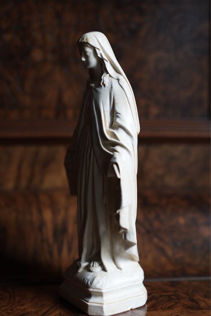 ◎フランスアンティーク　1920年頃　癒しの御顔、美しい聖母マリア像