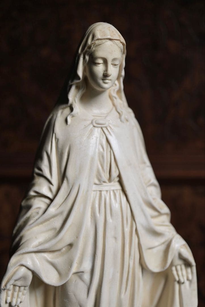 ◎フランスアンティーク　1920年頃　癒しの御顔、美しい聖母マリア像