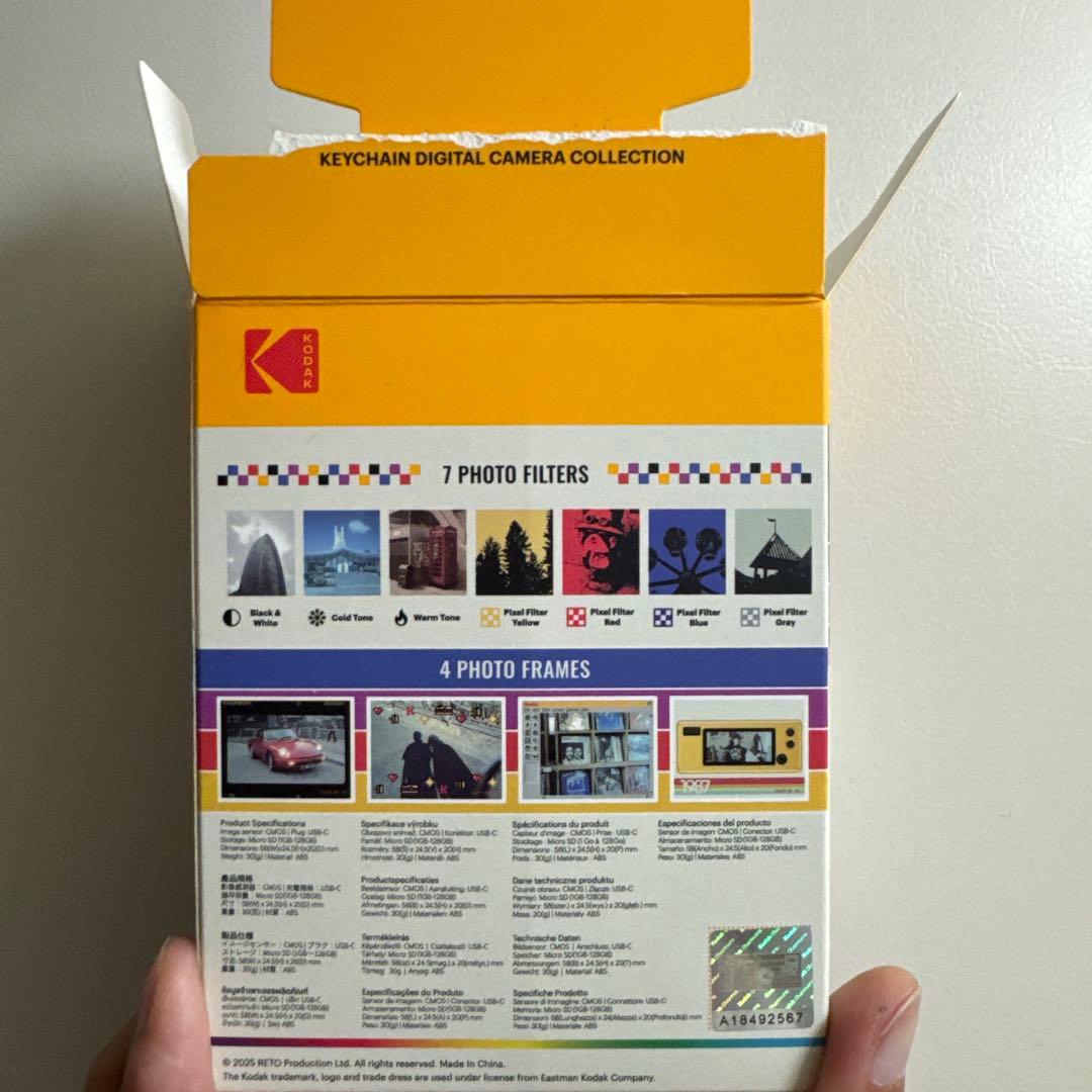 kodak charmera イエロー