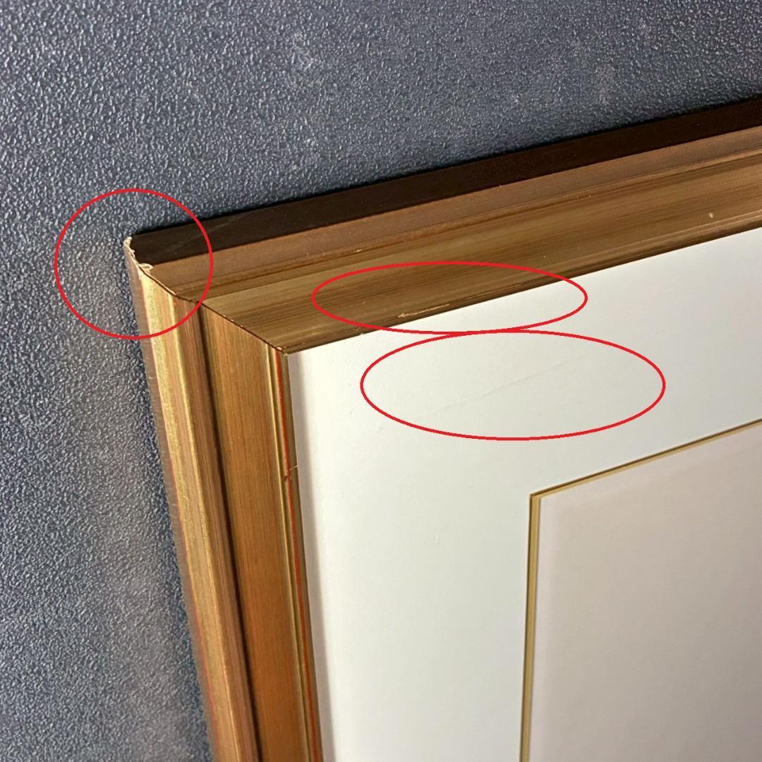 美品 ベルナール・カトラン「白い薔薇の小さな花束」リトグラフ 大作 サイン入