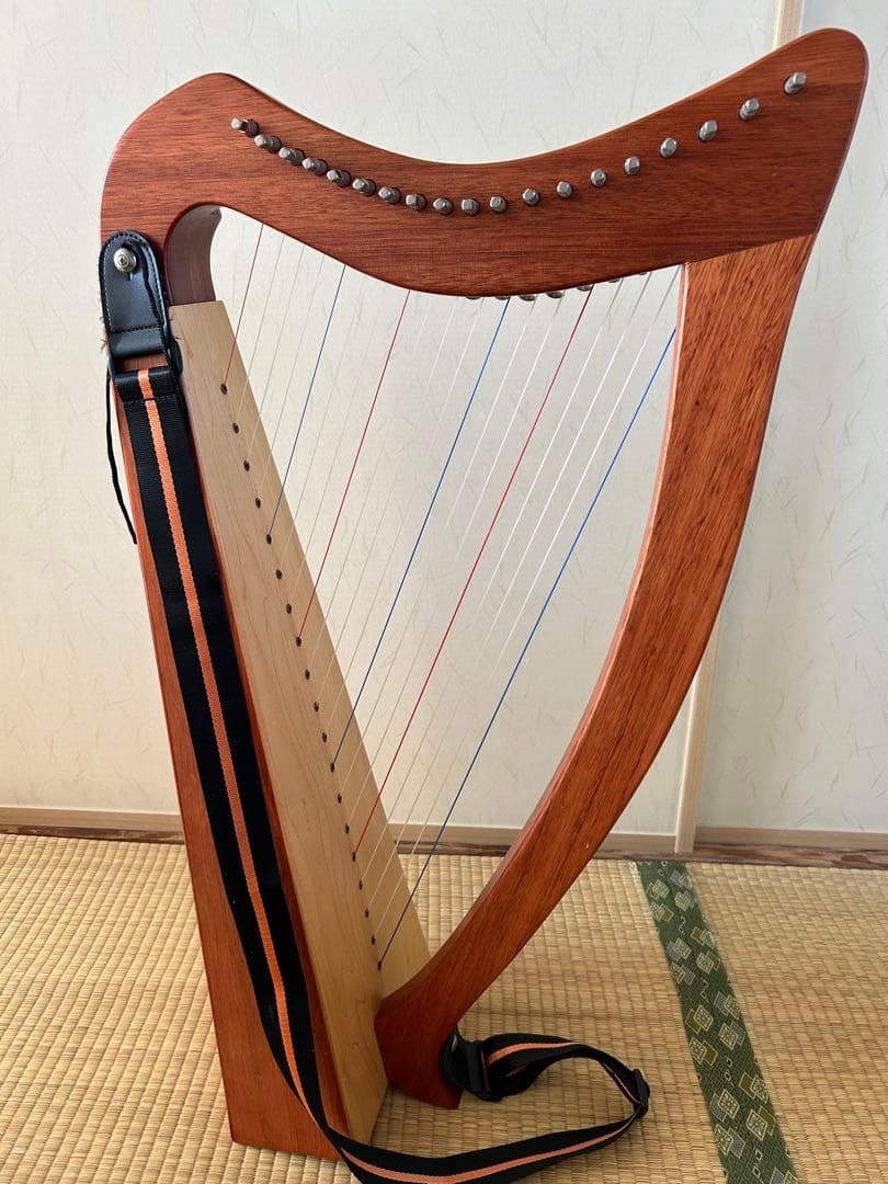 【初心者セット】Walter ハープ19 弦、ヤマハチューナー、譜面台、新品弦