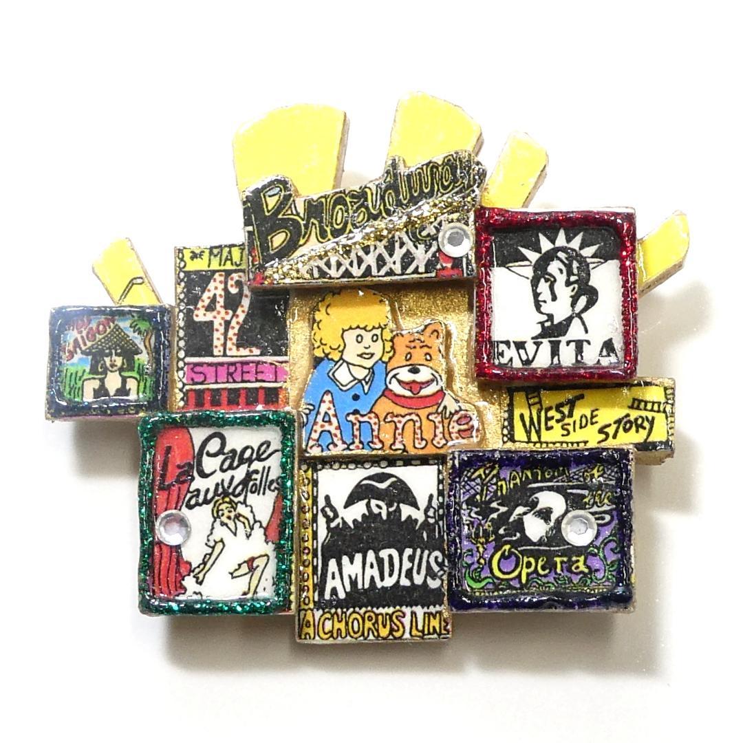 チャールズファジーノ ハンドメイド 3Dブローチ サイン入り