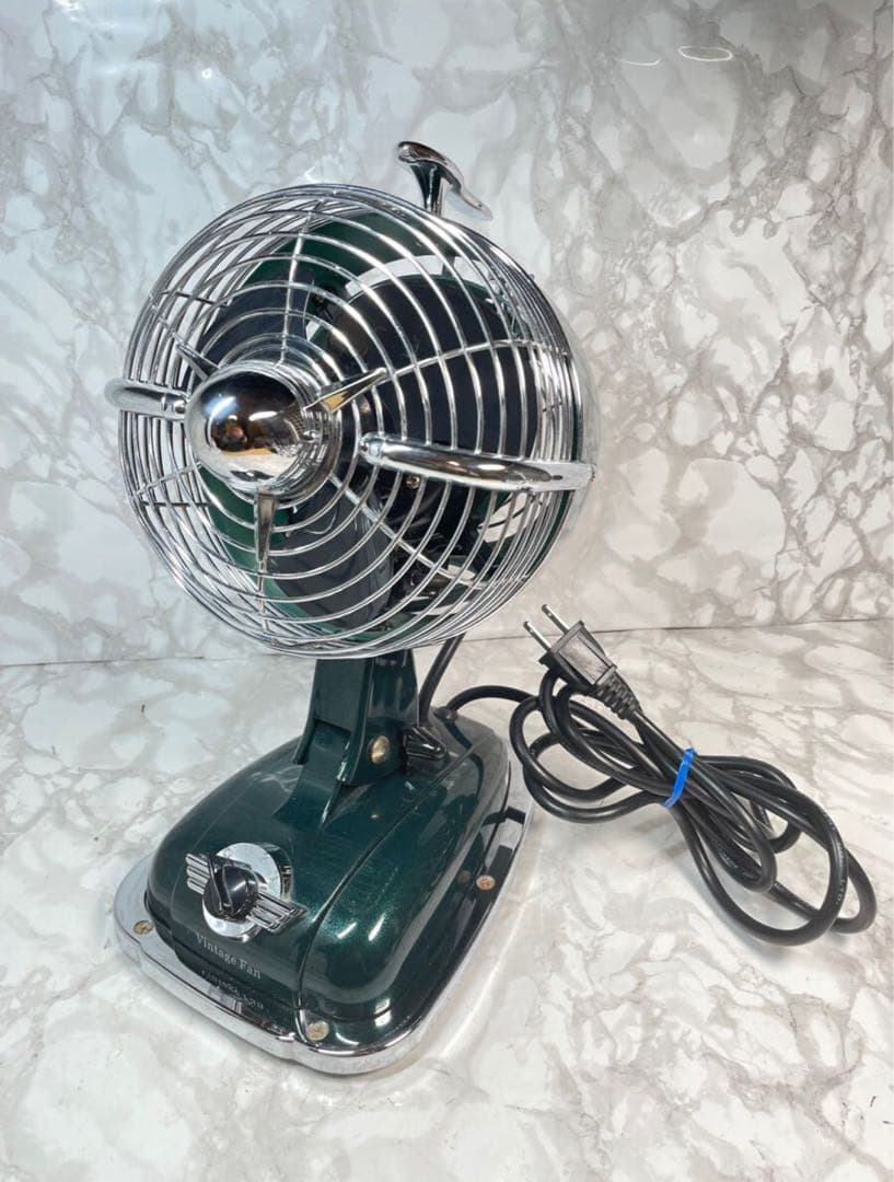 専用　Vintage Fan グリーン 卓上扇風機