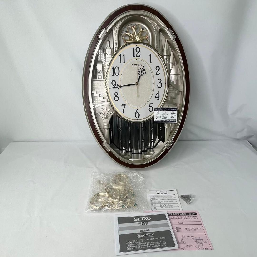 【新品】SEIKO セイコー 電波掛時計 AM255B からくり時計