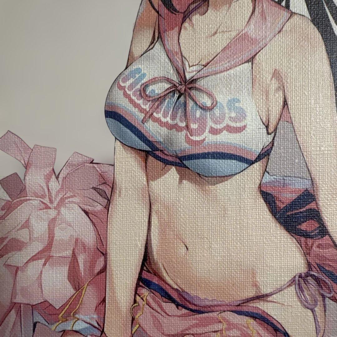 Anmi ポニーテールの子　キャンバスアート　キャンバスボード　グッズ　イラスト