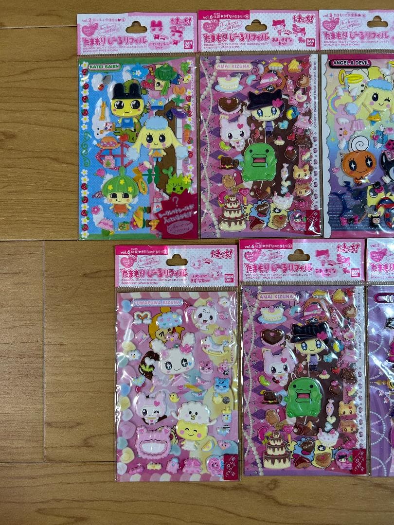 【希少】平成レトロ たまごっち たまもりしーる リフィル 9パックセット-②