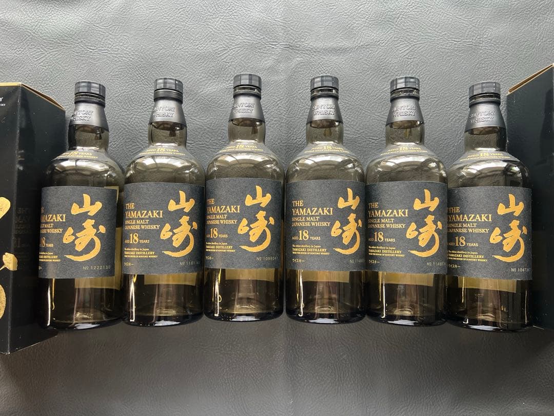 山崎 18年空瓶、空箱、ダンボール6本セット