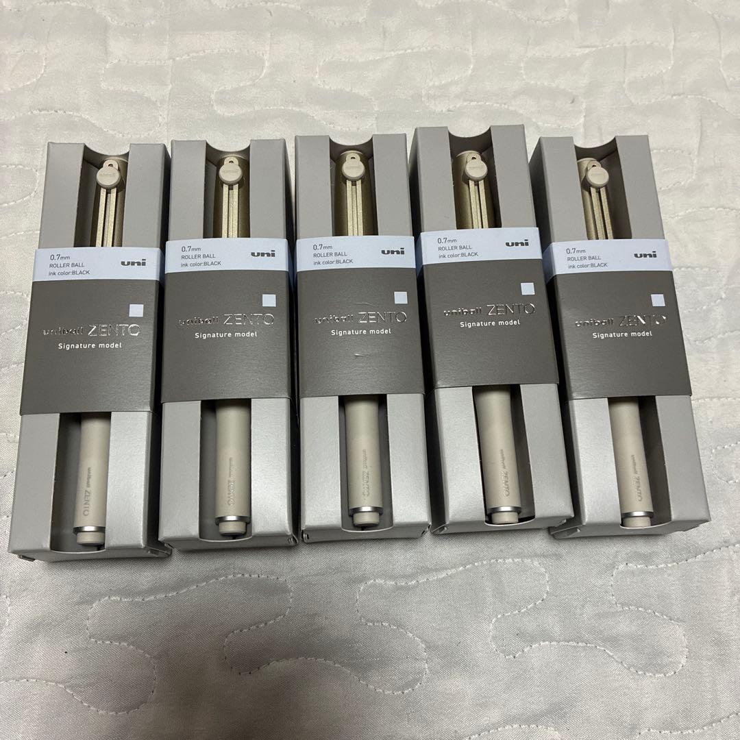 ユニボールゼント　シグニチャーモデル　ZENTO シャンパンゴールド　5本セット