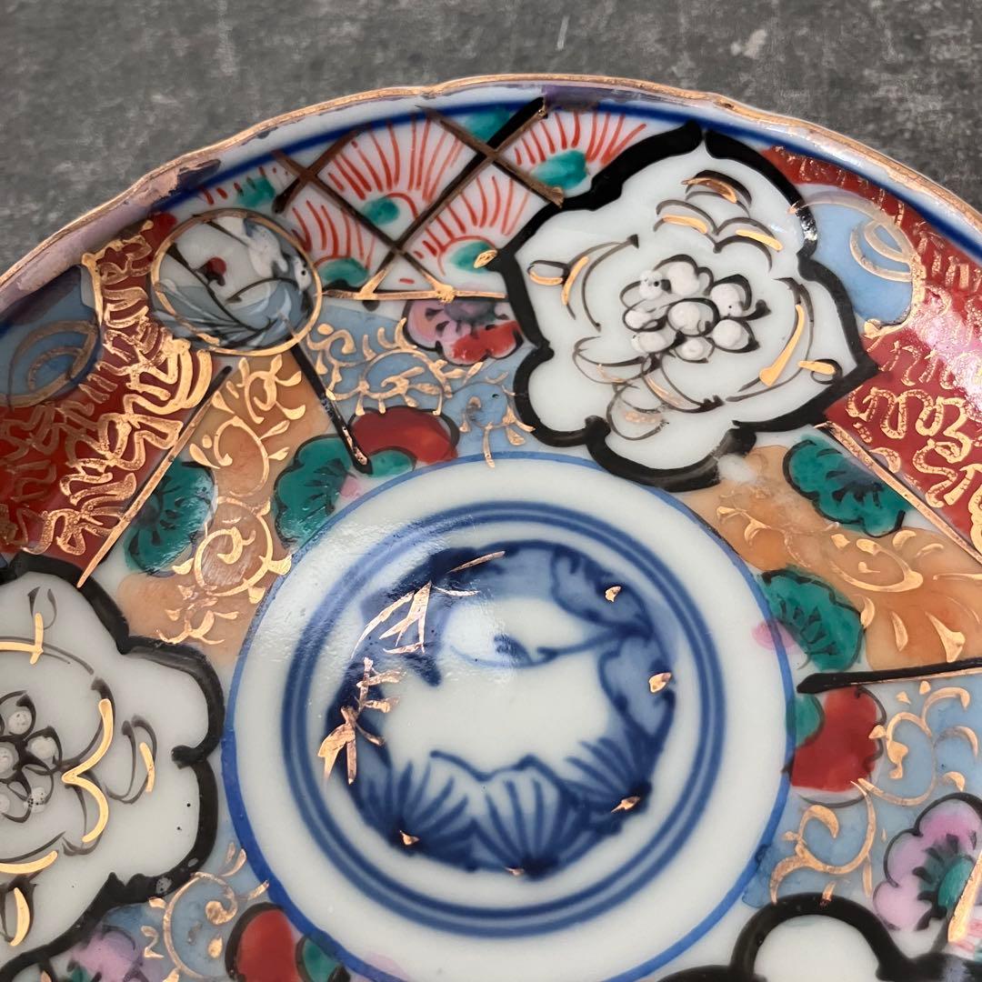 古伊万里　色絵　金彩　明治　小皿　10枚セット