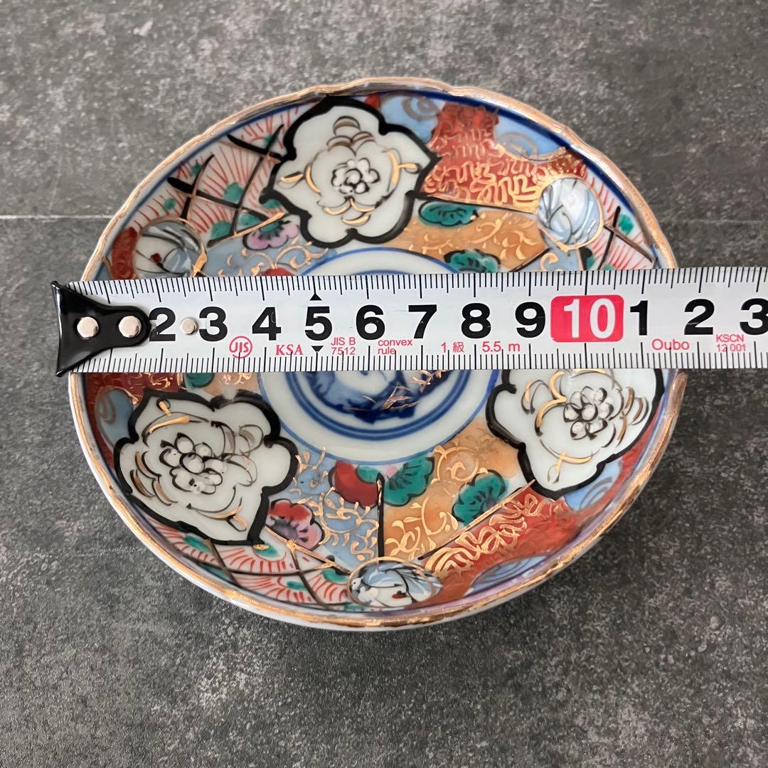 古伊万里　色絵　金彩　明治　小皿　10枚セット