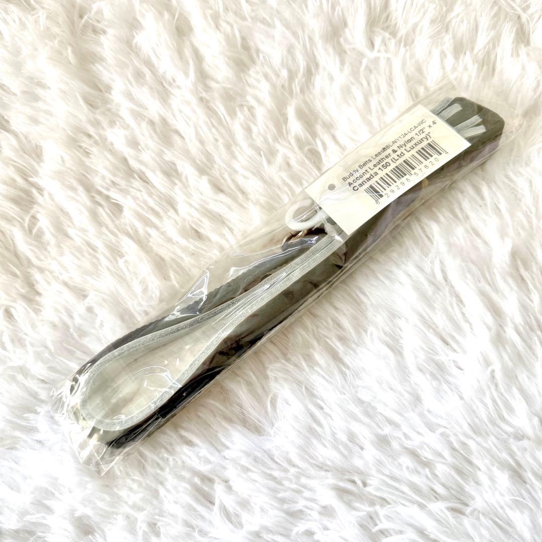 [新品] BBベルト 2.5号 スワロフスキー付き+リード セット*ホワイト