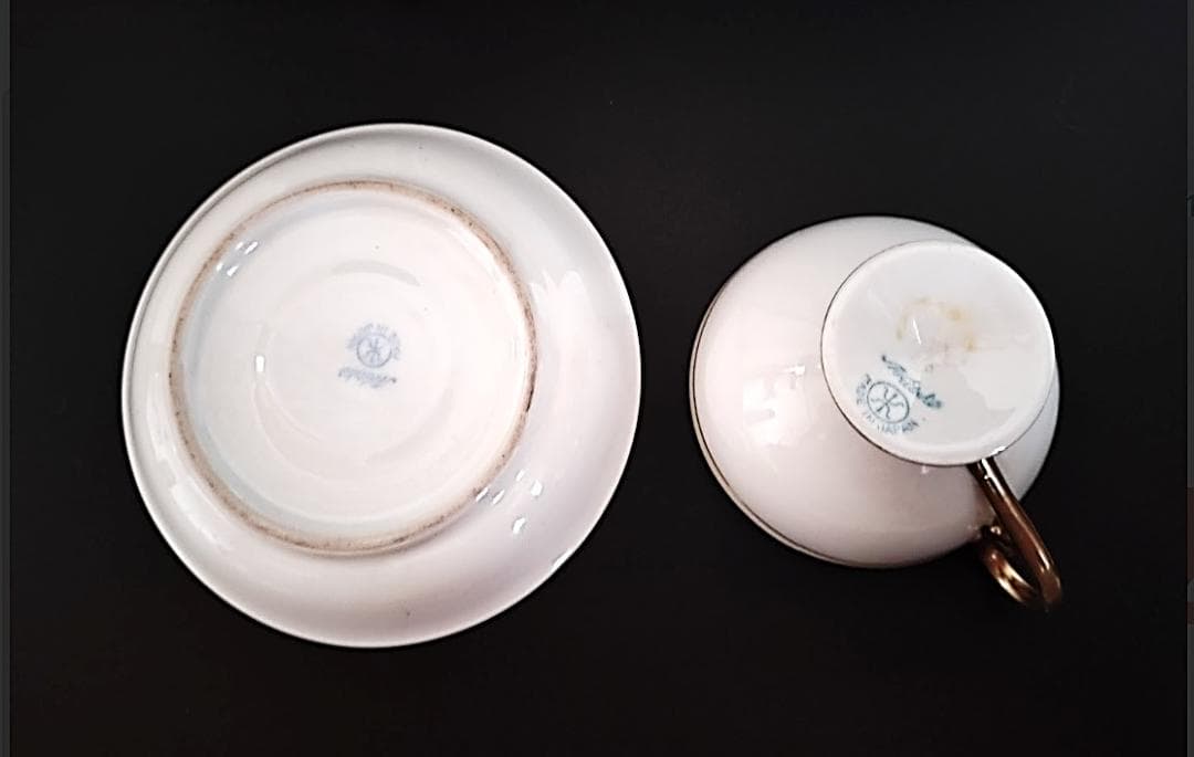 超豪華！オールドノリタケ金盛 湖畔の風景 カップ&ソーサ 1906年 初期マルキ