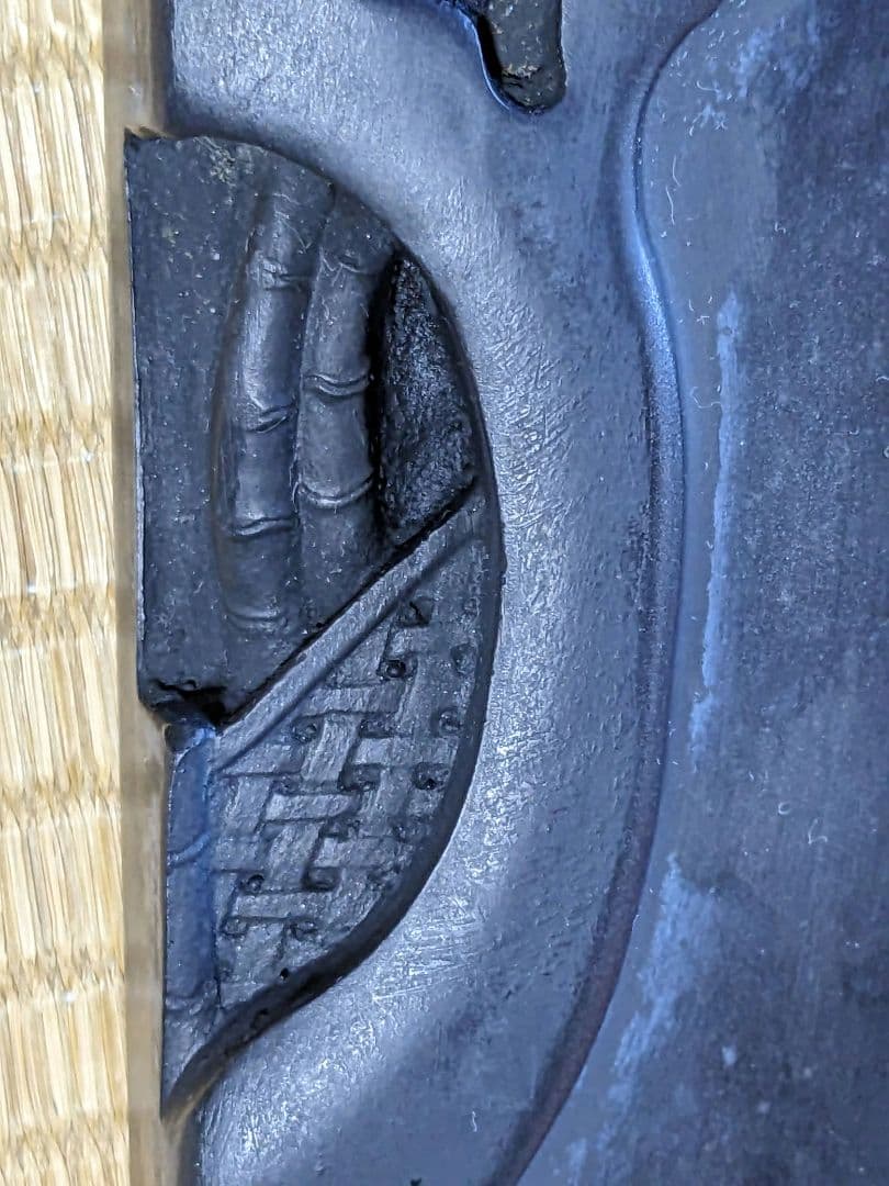 ♦中国？国内産 竹林に鼠 漢詩漢文紋 老硯 古硯 文房四宝 古玩 古美術 骨董品